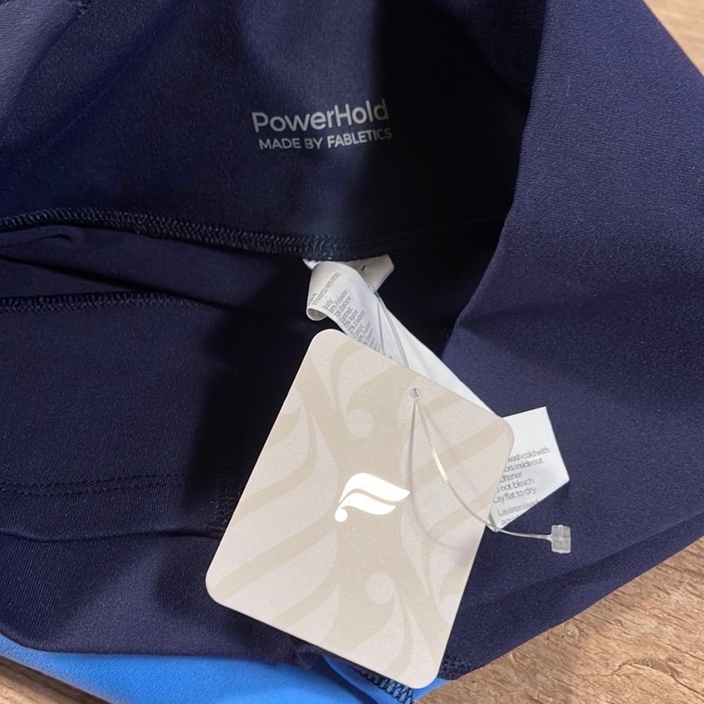 NWT- Fabletics Zone High Waisted 7/8 Legging -DEEP NAVY/MULTI (24”)- Brand New! - Picture 6 of 10